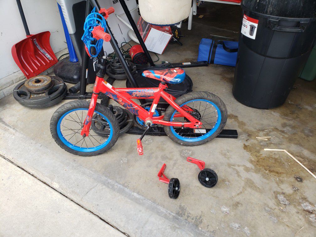 SpiderMan bike for 3 to 5yr old