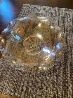 10 inch colored glass bowl
