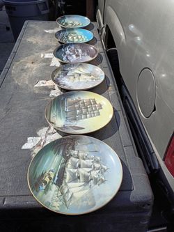 6 platos de porcelana