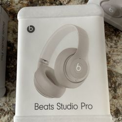 Beats Studio Pro - Wireless Bluetooth Noise Cancelling Headphones with AppleCare+ Included / Sandstone