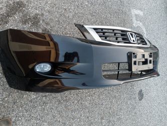 2008-2010 Honda Accord Sedan Complete Front Bumper With Grill And Emblem And Fog Lights With Accessories OEM.