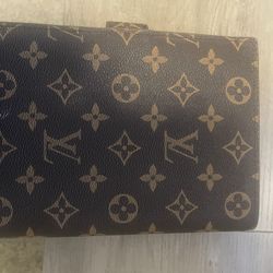 Monogram Canvas  Planner Organizer Excellent Condition