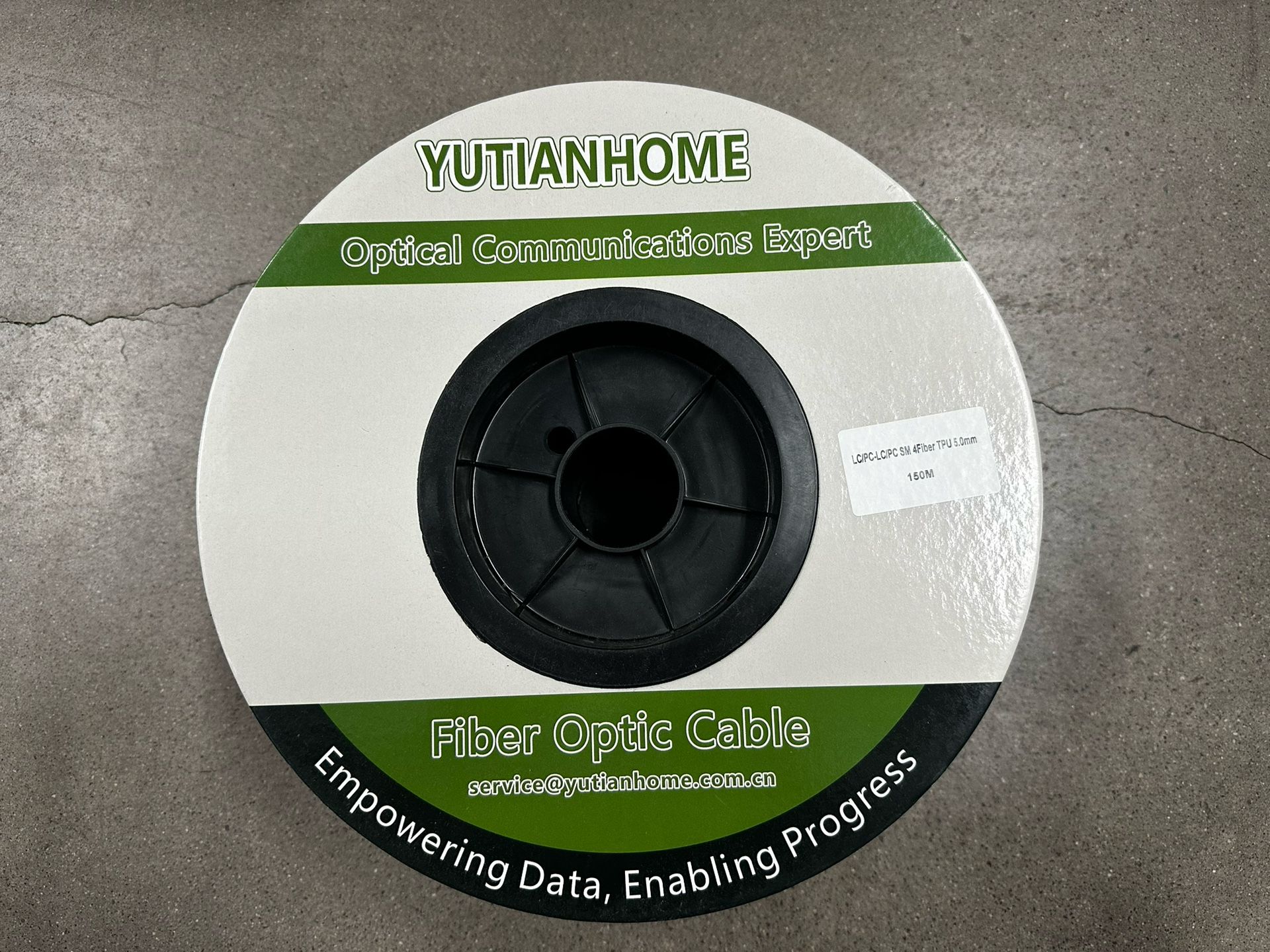 500 Feet (150 Meters) 4 Core Industrial TPU LC to LC Outdoor Armored Fiber 