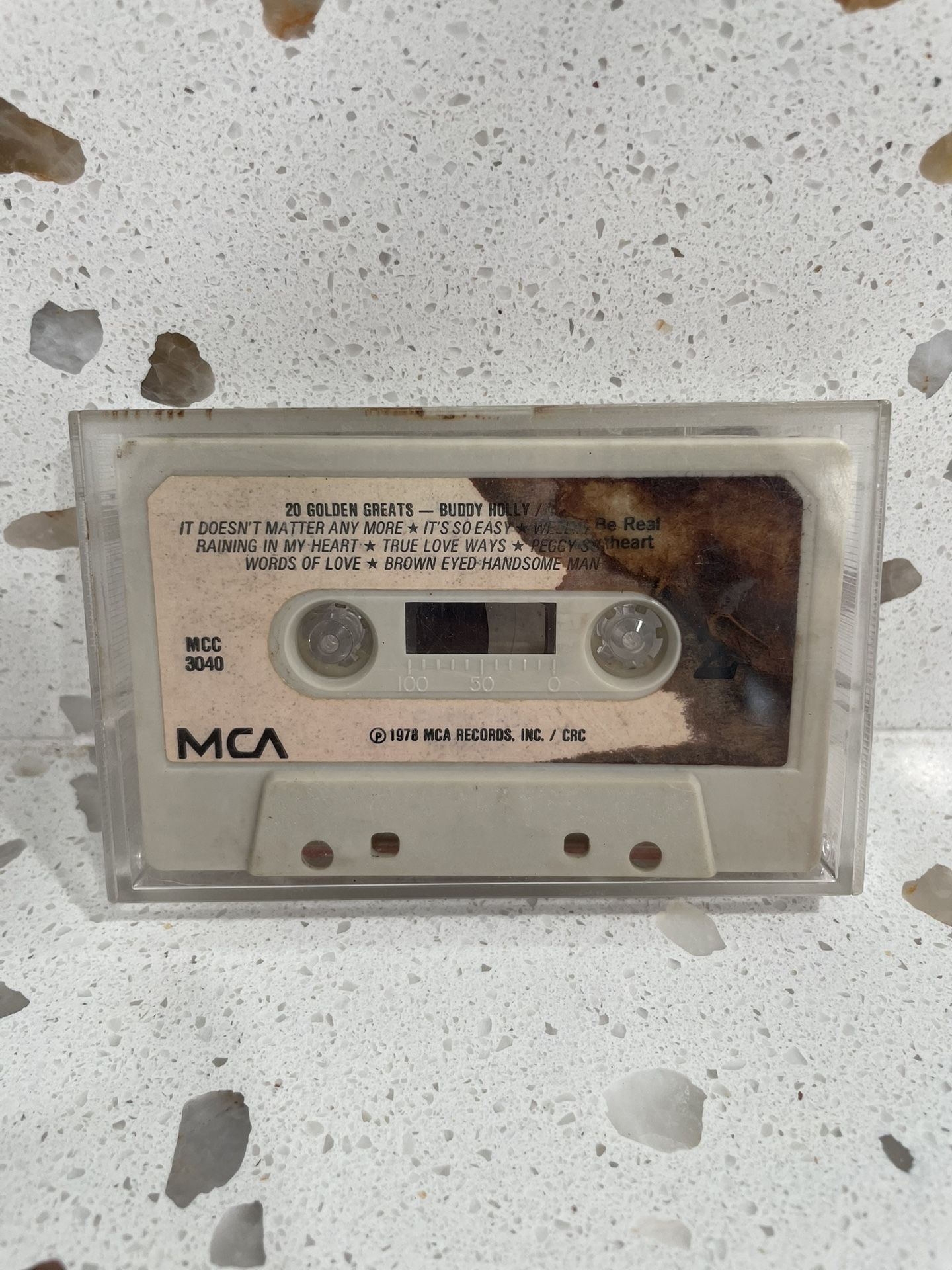 Buddy Holly The Crickets 20 Golden Greats Cassette Tape Vintage MCA Records 1978