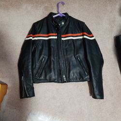 womans all Leather motorcycle jacket