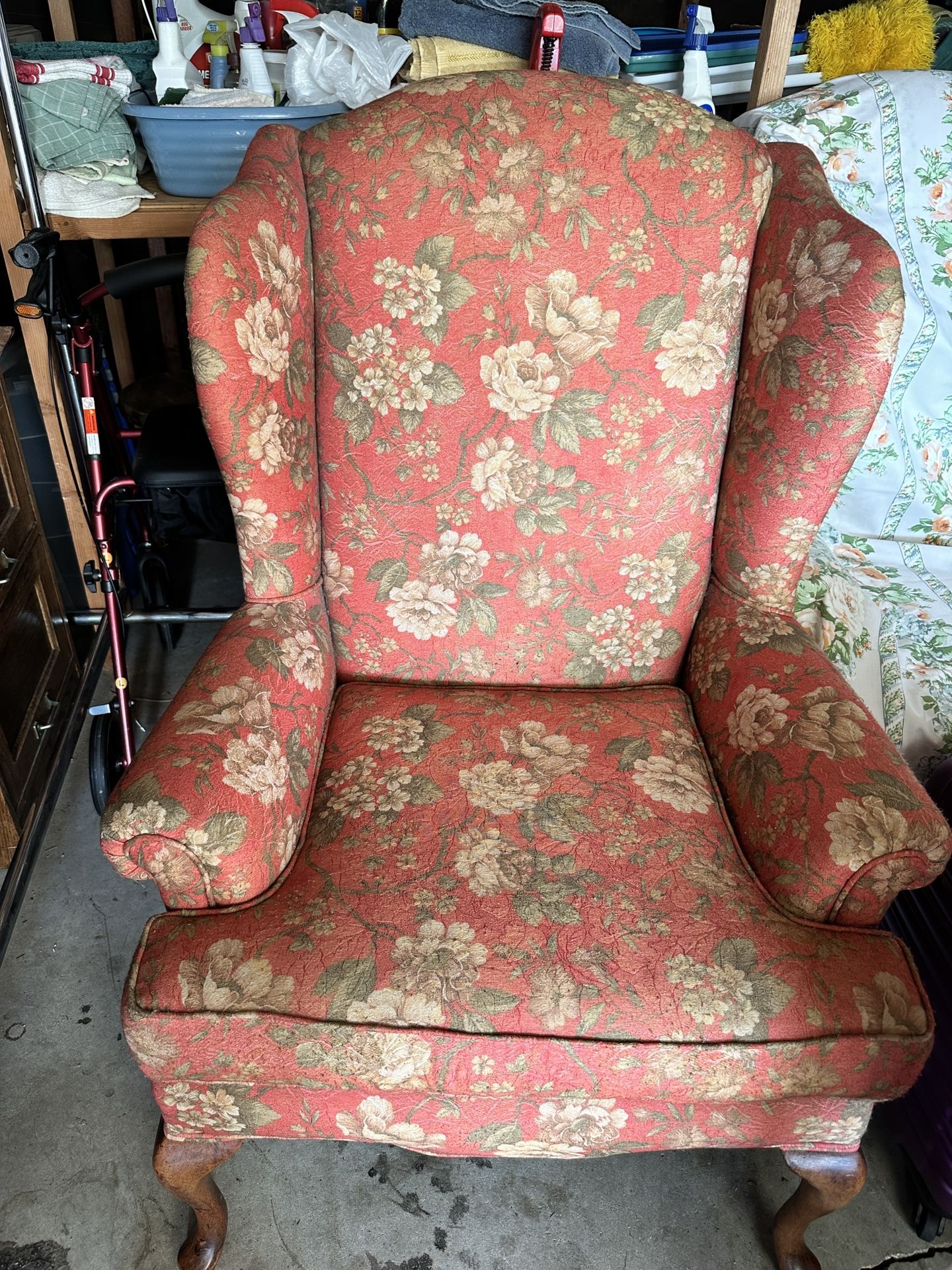 Wingback Chairs - Pair In Good Condition