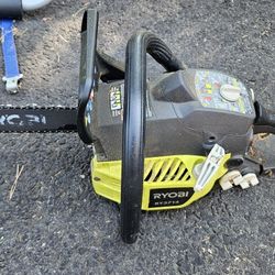Ryobi Chainsaw Ry3714 Used Hard To Start