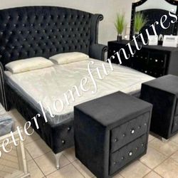 New 4pc Bedroom Set In Box 📦 Free Mattress $39 No Credit Needed For Finance