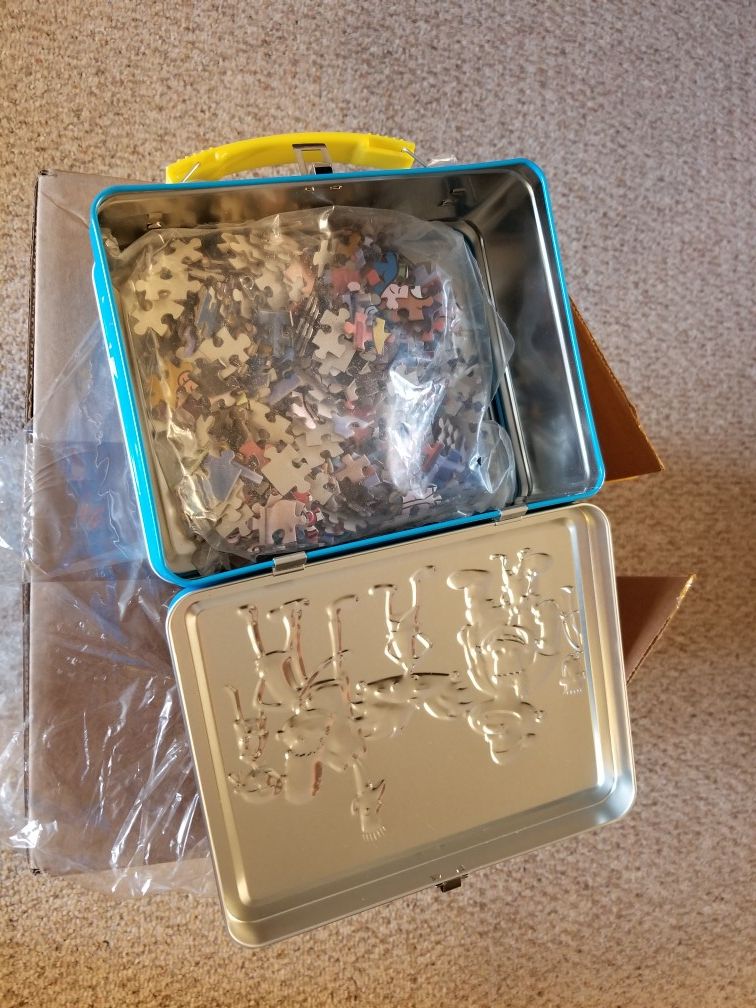 Rugrats Nickelodeon lunch box & puzzle