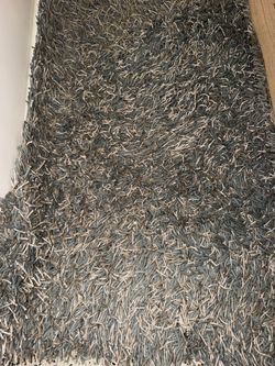 5’x9’ Grey Shag Area Rug