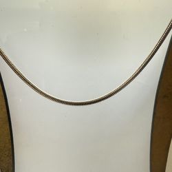 Vintage Heavy Silver Tone Snake Barrel Chain 2mm Necklace 22” long and 19.8 grams, Please check out my other posts 