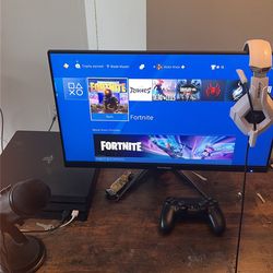 PS4 with monitor and mic included