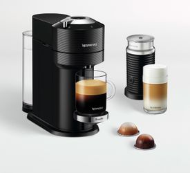 Nespresso ® by Breville ® Classic Black Vertuo Next Premium Coffee and Espresso Machine with Aeroccino Frother