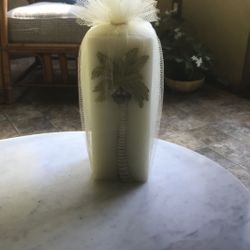 Palm tree candle $10 7 inches tall 3 inches wide.