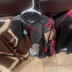 3 Motorcross Jerseys Size Large 