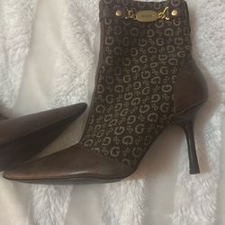 Guess Vintage Half Booties Brown Size 7
