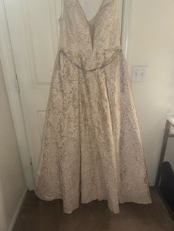Gold dress