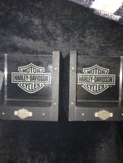 Harley Davidson book end holders