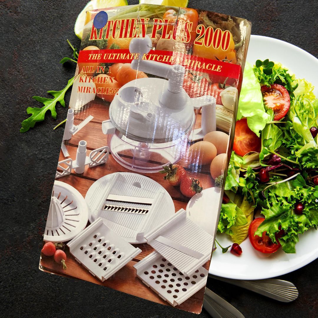 Kitchen Plus 2-in-1 Manual Mixer & Grater Set
