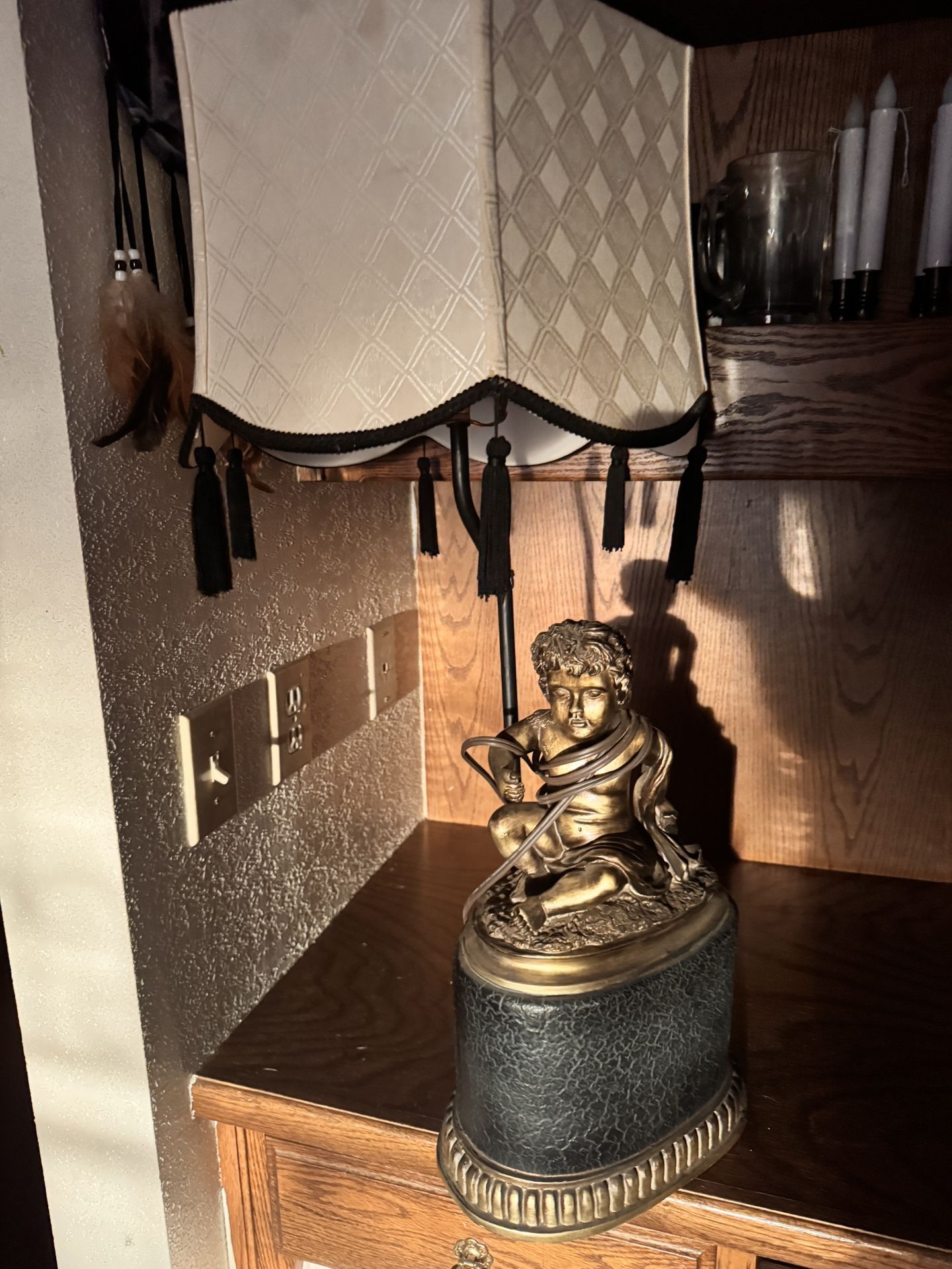 Vintage cherub lamp (rare)