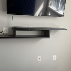 Sroda Floating TV Stand for TVs Up to 65” – Black