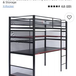 X Rocker Desk Bunk Bed 