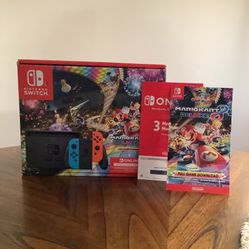 New Nintendo Switch With new sealed Mario Kart Game And 3 Month Online Subscription