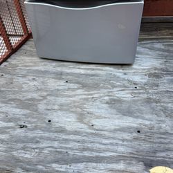Gray Laundry Pedestal