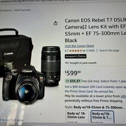 Cannon Rebel T7 Camera