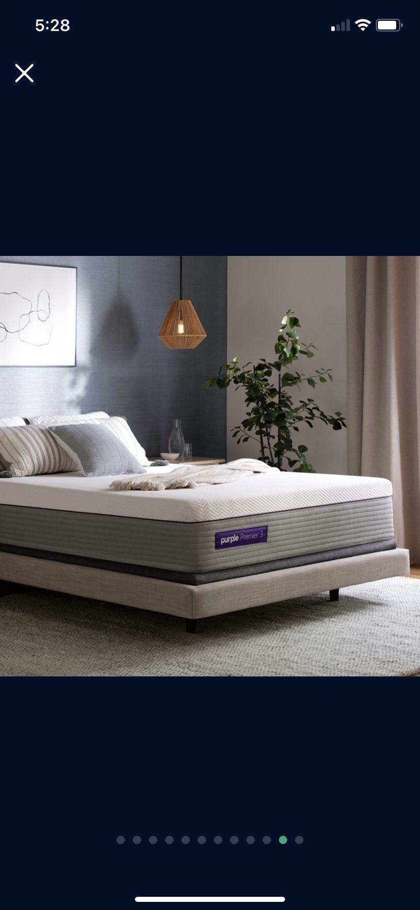 King Size Mattress Purple 3 Hybrid 12” Inches Thick With Its Plastic Direct From Factory Same Day Delivery  
