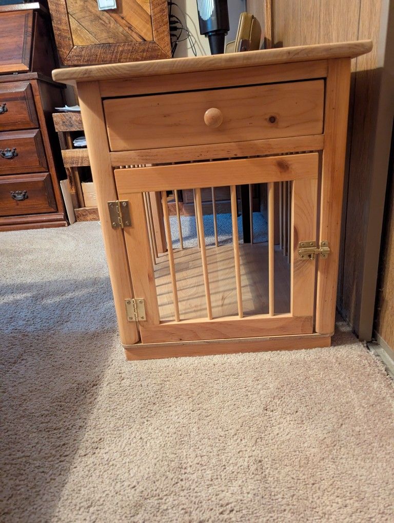End Table Dog Crate