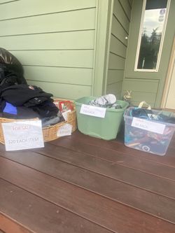 Variety Of Items For Sale - 3 x Bins = $5, $10 & $20.