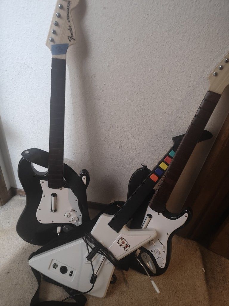 Rock Band Guitar Hero Guitars