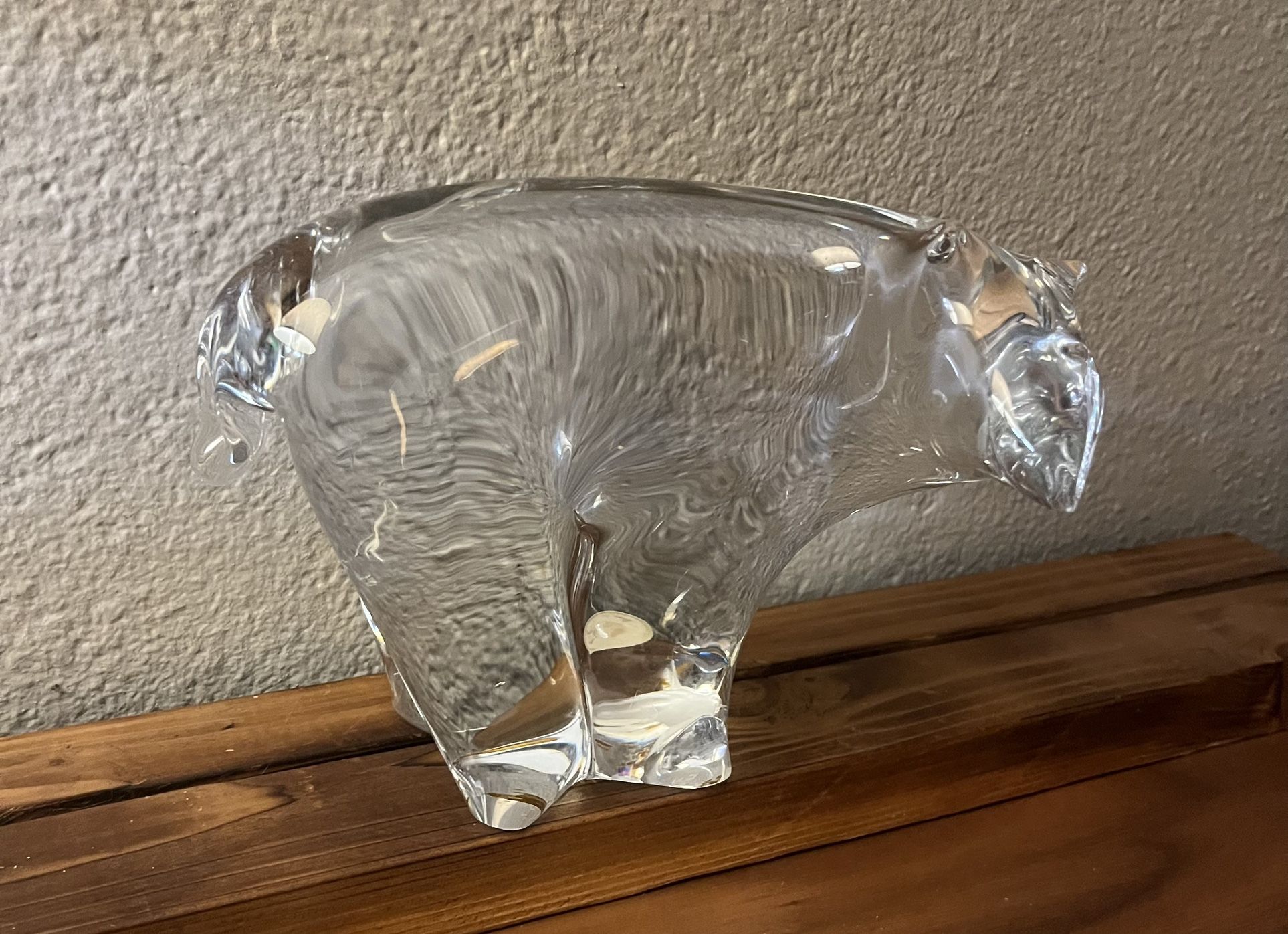Scandinavian Vintage Glass Polar Bear