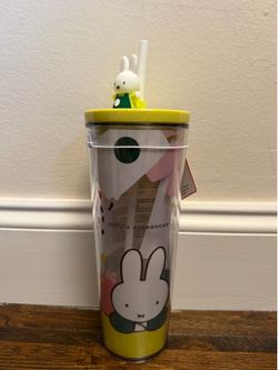 2026 Starbucks x Miffy: Tumbler Cold Cup, Bunny Straw - Limited Edition