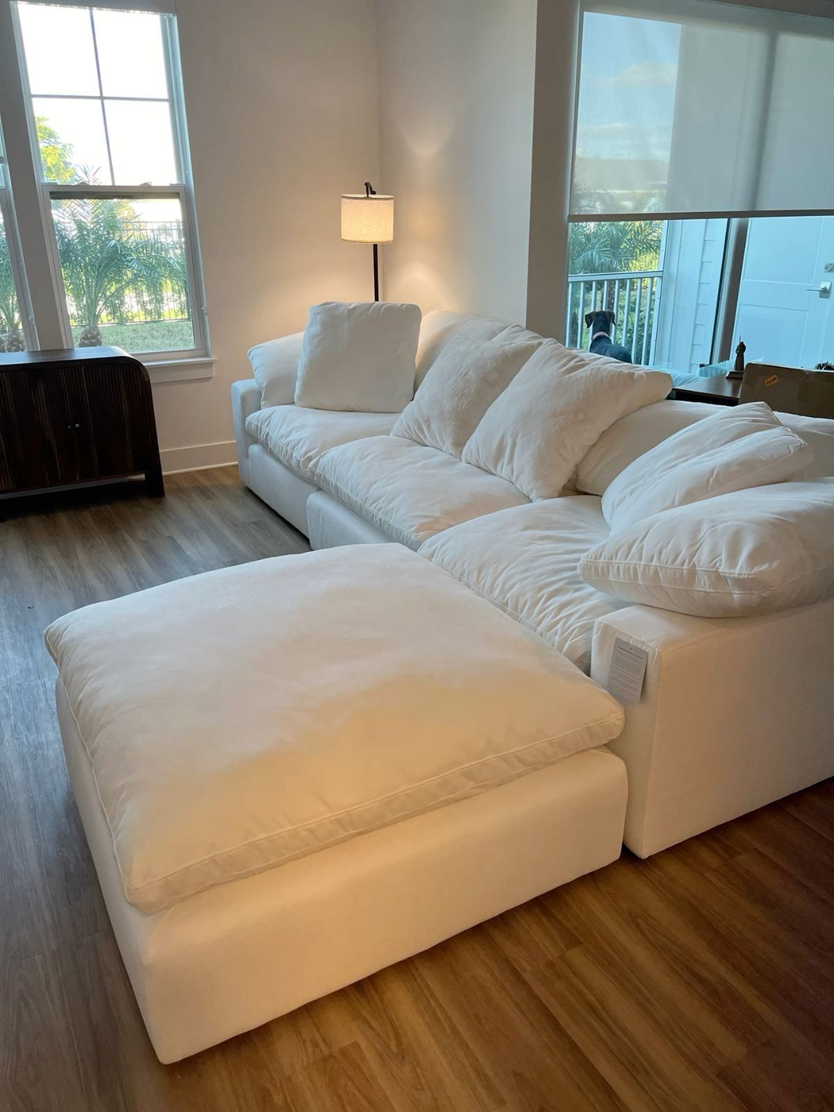 White Cloud 4 Piece Sectional Sofa