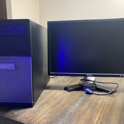 Dell Computer , Monitor, Keyboard, Camera And Mouse. 