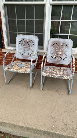 Vintage Metal Outdoor Chairs