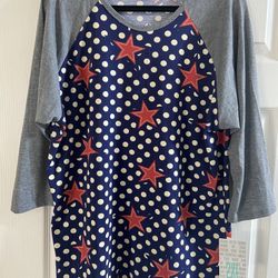 New Lularoe Randy, Size 2XL - 3/4 in sleeves