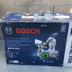 Bosch 10-In Dual-Bevel Slide Miter Saw, 18V Bosch GCM18V-10SDN SKU BPT-GCM18V10SDN