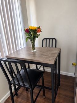Small Dining Table Set with 2 Chairs