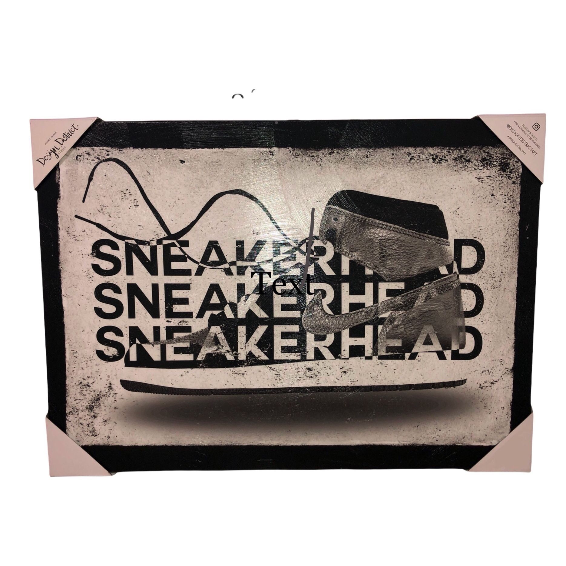 New Large Design District “Sneakerhead” Nike Jordan Shoe Canvas Wall Art