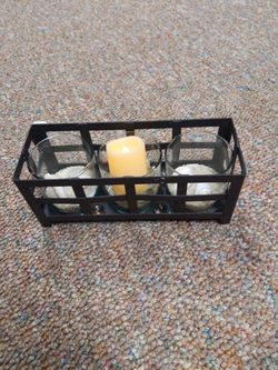 Repurposed Metal Into Tea light Holder