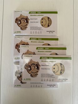 Wooden Mechanical Perpetual Calendar DIY Kit (New)