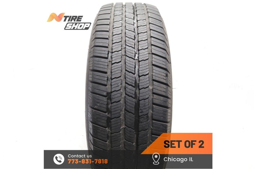 Set of 2 Used 10/32 255/65R18 111T Michelin Defender LTX M/S