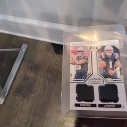 Joe milton lll Jalynn polk Rookie Double Patch Card