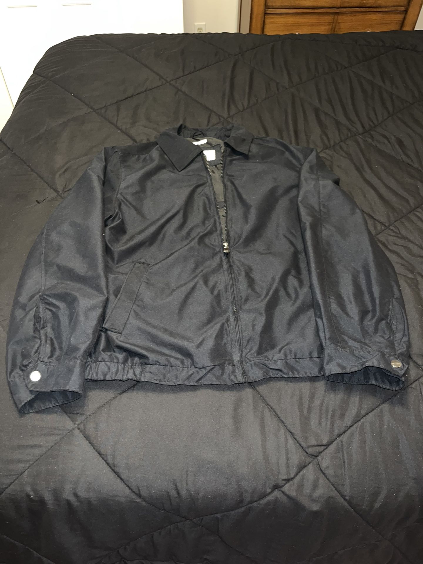 Perry Ellis Portfolio Men's Classic Golf Jacket Black Size Medium