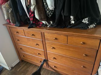 100% cherry wood dresser