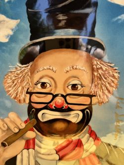 Red Skeleton “Another Day” Painting On Porcelain