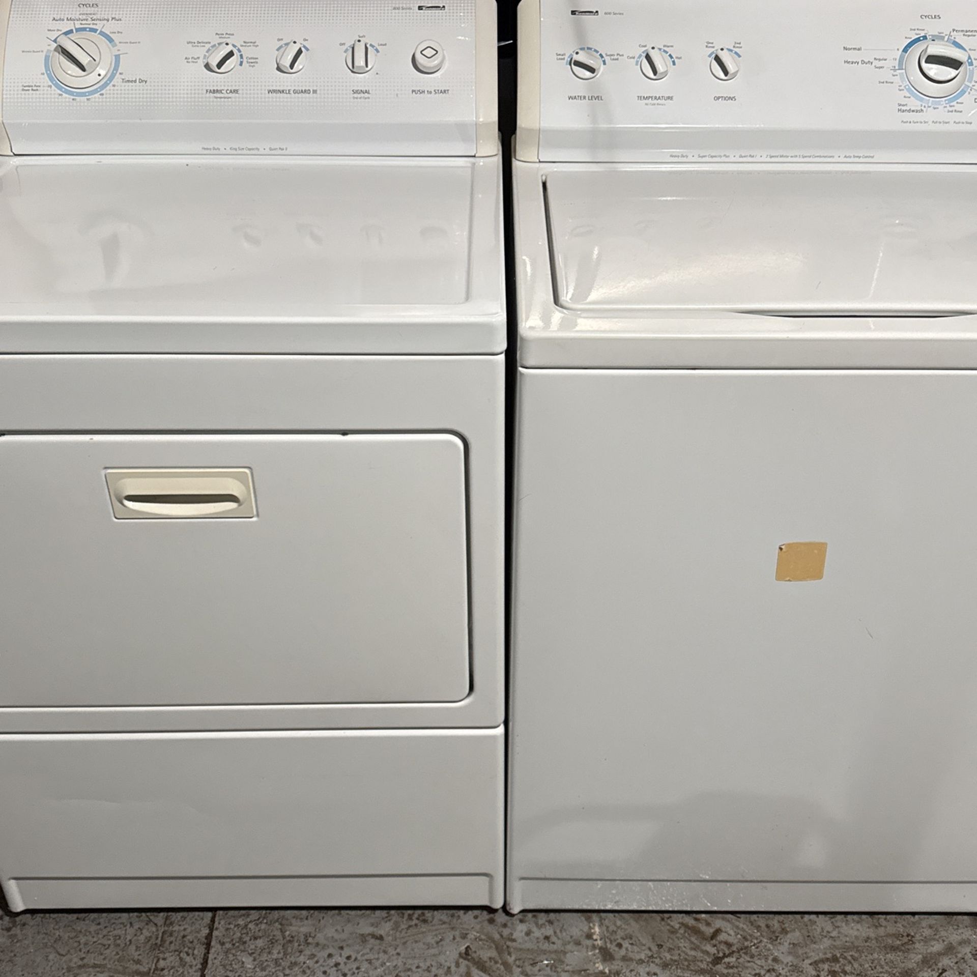 Washer And Dryer Kenmore 